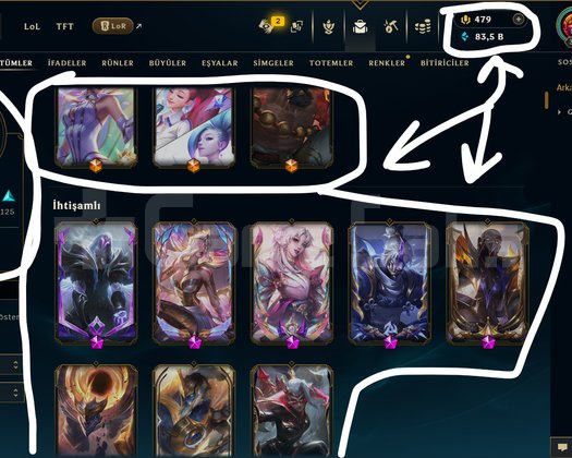 TR / 311 LEVEL / 267 SKİN / 161 HERO +MAİL