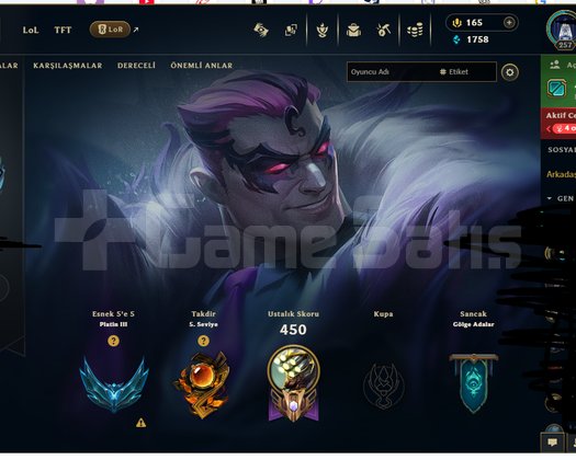 YILLARIN EMEKTARI LOL ÇARI PLAT