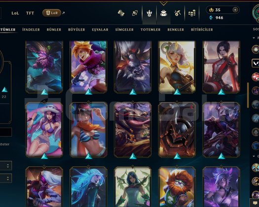 EUW 286 LEVEL MAİLLİ 60 SKİNLİ FRESH HANDMADE!!!