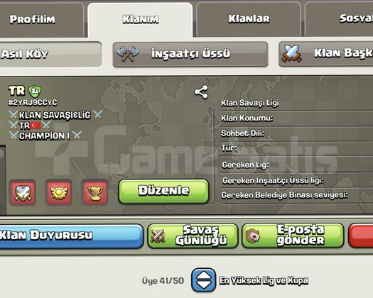 28 LEVEL ŞAMPİYON 1 //TR //İSİMLİ KLAN