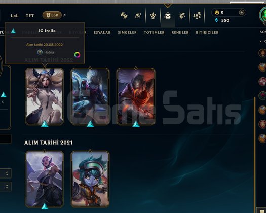 EUW - LVL 45 UNRANKED RANK KASMALIK 9 SKIN 2021