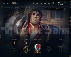 EUW - 40 LVL UNRANKED RANK KASMALIK 6 SKINLI