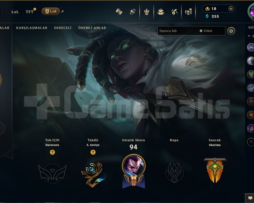 TR - LVL 43 - 9 SKINLI RANK KASMALIK HESAP!