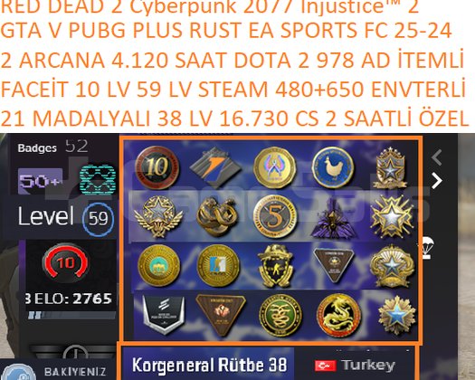 2 AD ARCANA GTA V PUBG PLUS RUST RED DEAD 2 EA SPO