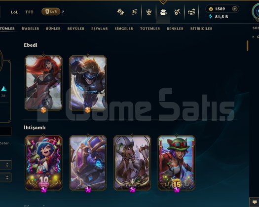 EUW | 166 SKİN | PLATİN 3