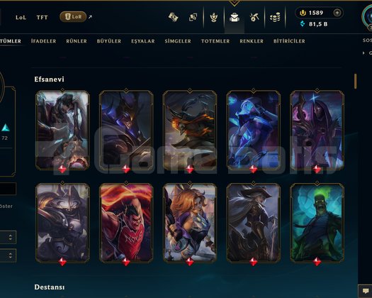 EUW | 166 SKİN | PLATİN 3