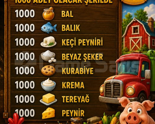 Listeden Seçeceğiniz 1000 Adet Ürün