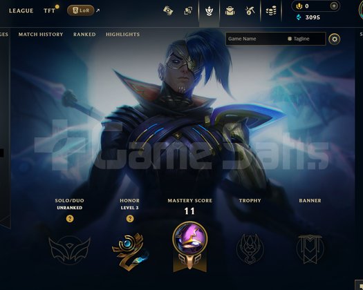 EUW Unranked | 3 Kostüm - 34 Hero | LoL Hesap