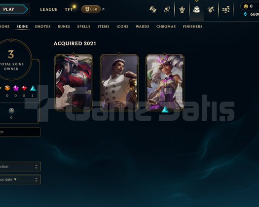 EUW Unranked | 3 Kostüm - 33 Hero | LoL Hesap
