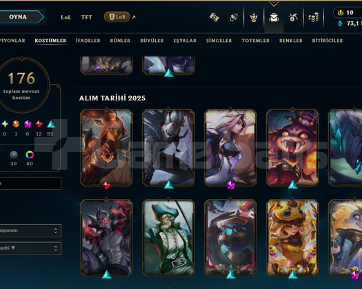 Zengin içerikli Ömürlük Valorant+Lol hesabı