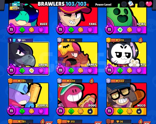 BRAWL STARS 103 KARAKTER MECHA CROW MORTIS COLT BO
