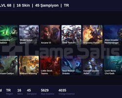 TR / 68 LVL + 16 SKİN + UNRANKED !!