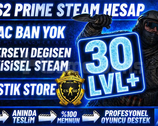 ANINDA / HERŞEYİ DEĞİŞEN + 30+ SEVİYE + PRIME CS2