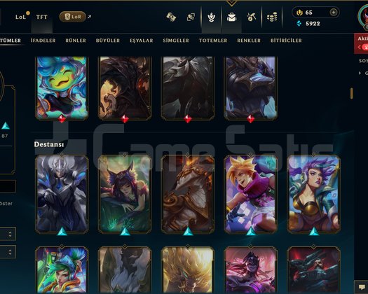 867 LEVEL / 245 SKİN / FUL HERO +MAİL +15K SATIŞ