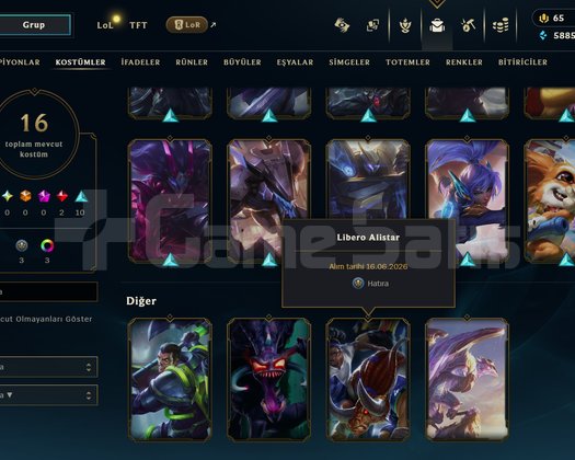 TR // 16 SKIN // GOLD // 70 WR