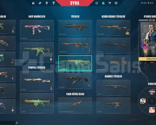 PLAT 3 VALORANT BOL SKİNLİ HESAP
