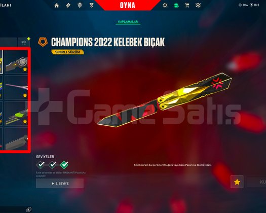 TR + 165 SEVİYE + CHAMPİONS 22/23 + 10 BIÇAK+ VCT!