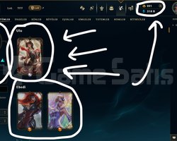 317 SKİN / YÜKSELEN EFSANE AHRİ +MAİL +15K SATIŞ