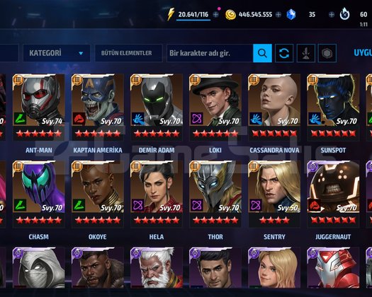 Future fight hesabı güçlendirilmiş