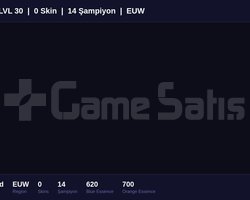 EUW / 30 LVL + 0 SKİN + UNRANKED + FRESH !!