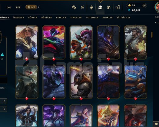 EUW | 183 SKİN | ALTIN 3