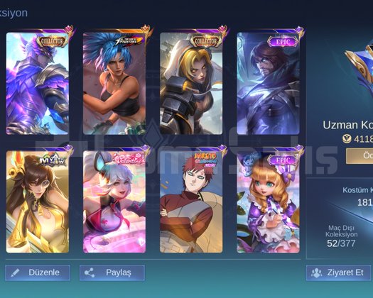 Gusion collector beleş hesap