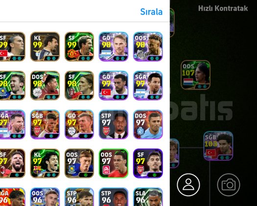 10 numara pes hesabı çok şanslı klasman iki hesap