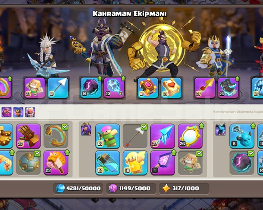 FULL TH18 HESAP HEROLAR YAN KÖY FUL MAX