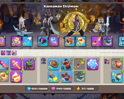 FULL TH18 HESAP HEROLAR YAN KÖY FUL MAX