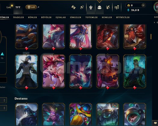 339 LEVEL / 198 SKİN / FUL HERO +MAİL +15K SATIŞ