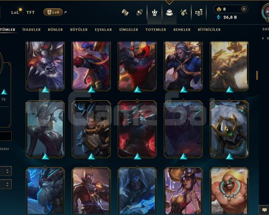 339 LEVEL / 198 SKİN / FUL HERO +MAİL +15K SATIŞ