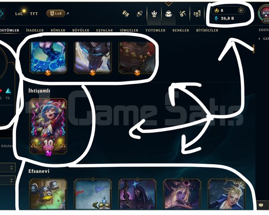 339 LEVEL / 198 SKİN / FUL HERO +MAİL +15K SATIŞ