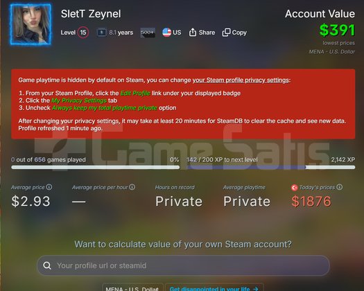 STEAM HESAP ACİL SATILIK