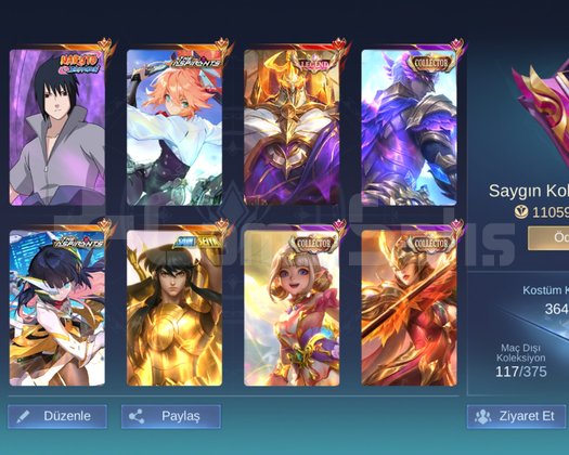 FANNY ASP GUS COLLECTOR JANSON LEGENDLİ TR HESABİ