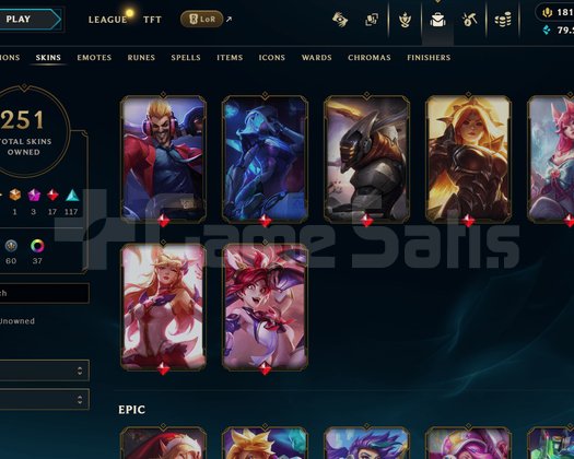 EUW 251 Kostüm 172 Şampiyon Bronz 1 Fresh Hesap
