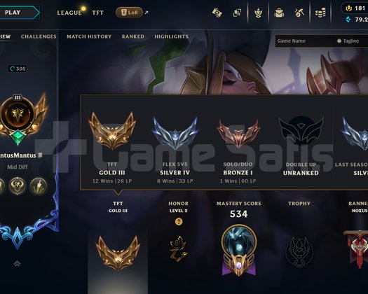 EUW 251 Kostüm 172 Şampiyon Bronz 1 Fresh Hesap