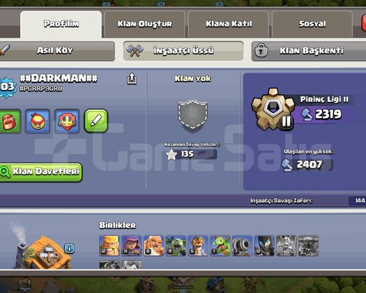 13 Belediyeli Binalı Clash Of Clans Hesabı