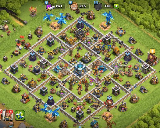 13 Belediyeli Binalı Clash Of Clans Hesabı