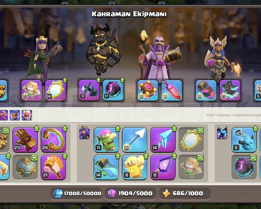 CLASH OF CLANS KB18 3 HESAP PROFİLİM DE