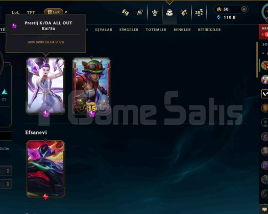 EUW 246 LEVEL MAİLLİ FRESH HANDMADE 44 SKİNLİ!!!
