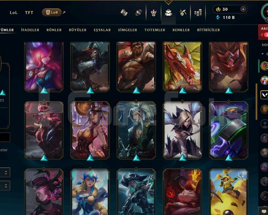 EUW 246 LEVEL MAİLLİ FRESH HANDMADE 44 SKİNLİ!!!