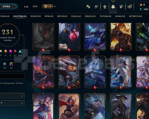 467 LEVEL / 231 SKİN / FUL HERO +MAİL +TELEFON