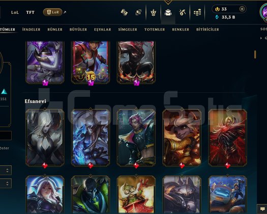 674 LEVEL / 328 SKİN / FUL HERO +MAİL +15K SATIŞ