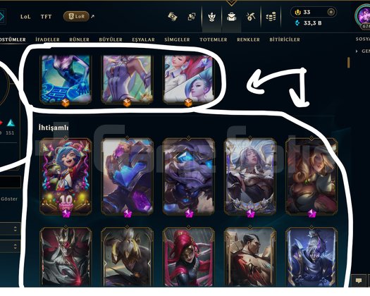 674 LEVEL / 328 SKİN / FUL HERO +MAİL +15K SATIŞ