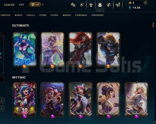 EUW 336 Kostüm 172 Şampiyon Unranked Hesap