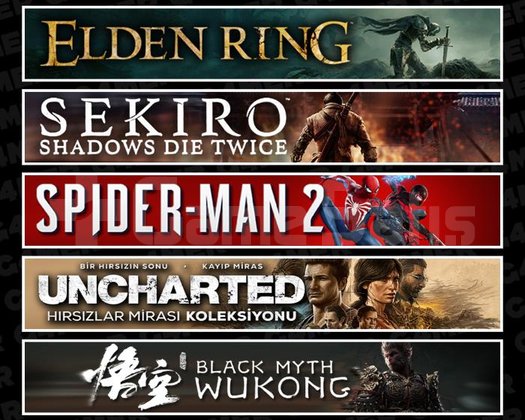 Elden +Sekiro +Spider 2 +UNCH +Wukong