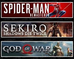 SpiderMan RE +Sekiro +God Of War