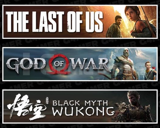 The Last Of Us 1 +God Of War +Black Myth Wukong