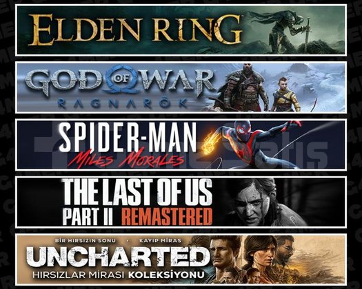Elden +Ragnarök +Miles +TLOU2 +Uncharted