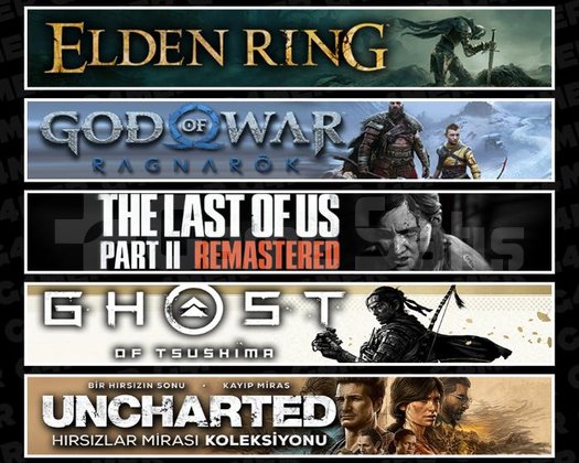 Elden +Ragnarök +TLOU2 +Tsushima +Uncharted